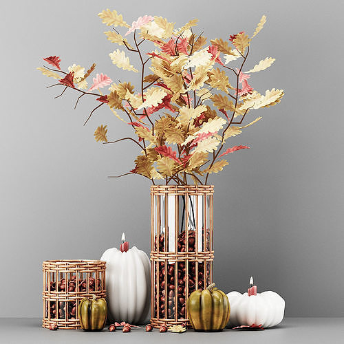 decorative set 02 3D model | CGTrader