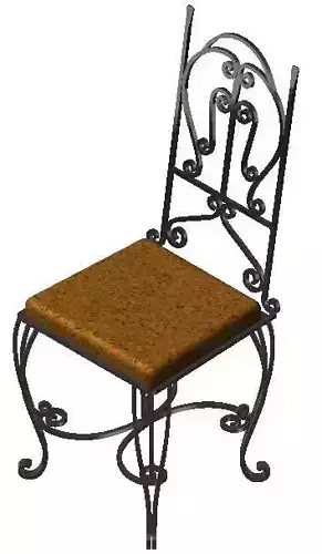 Forged metal seat 3D model