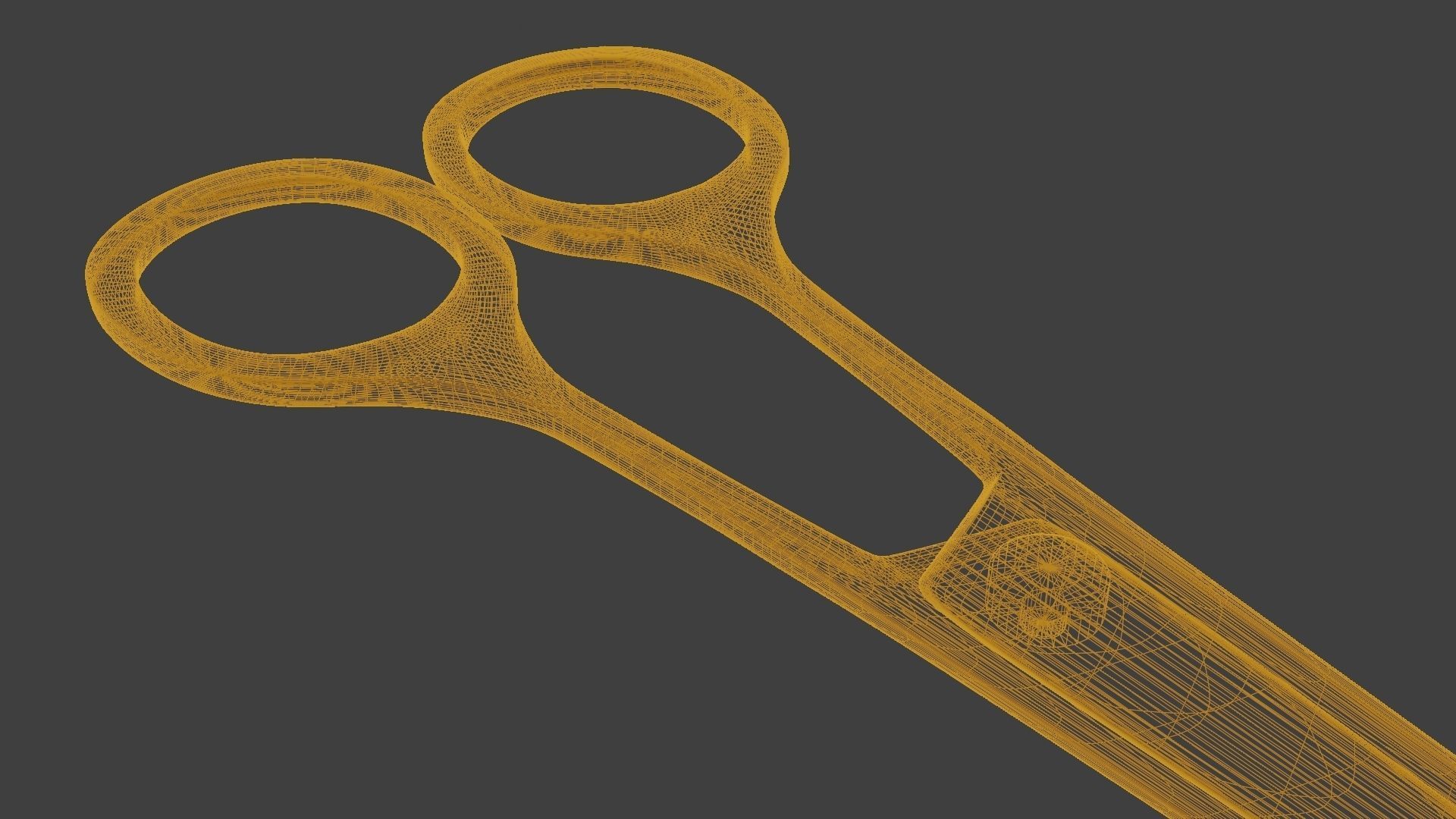 Surgical Scissors 3D Model Low-poly 3D model_19