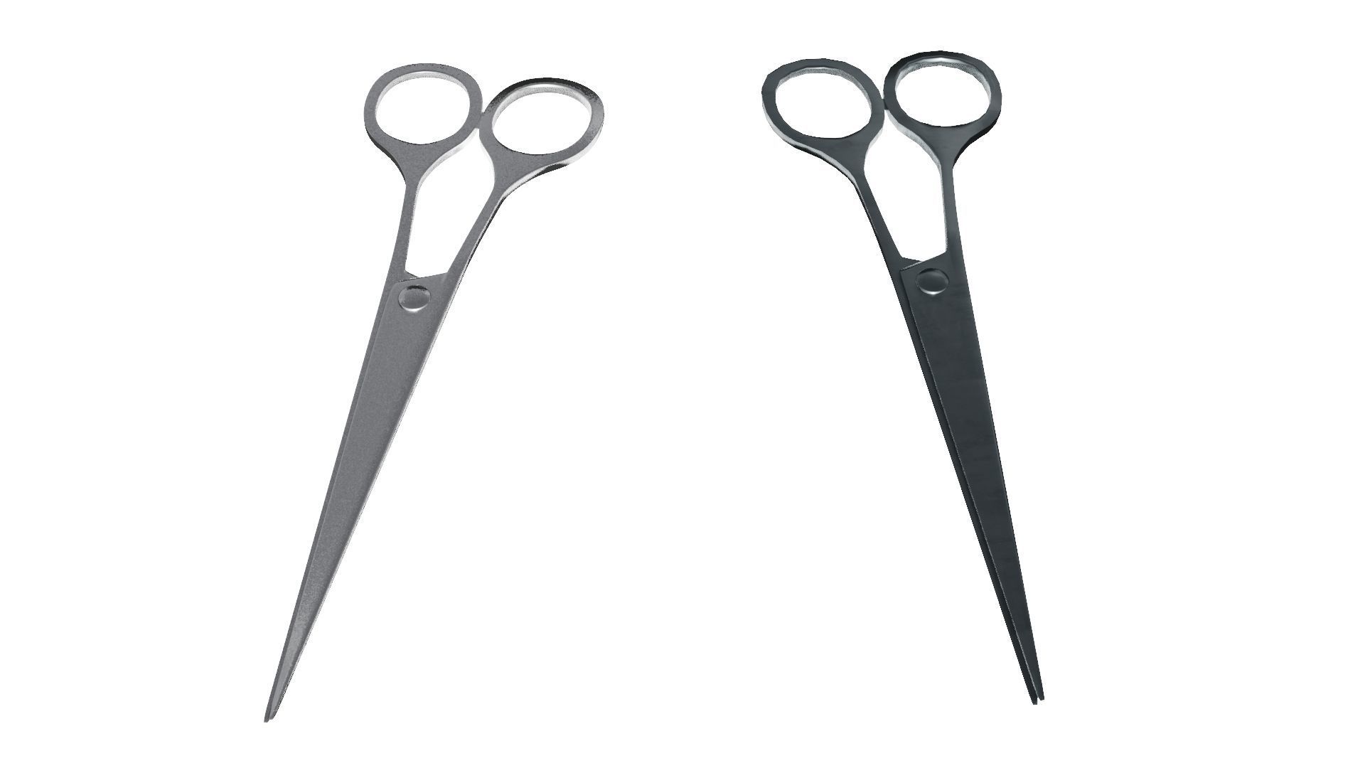 Surgical Scissors 3D Model Low-poly 3D model_3