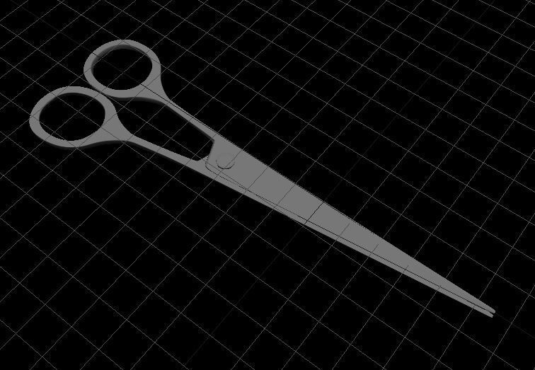 Surgical Scissors 3D Model Low-poly 3D model_14