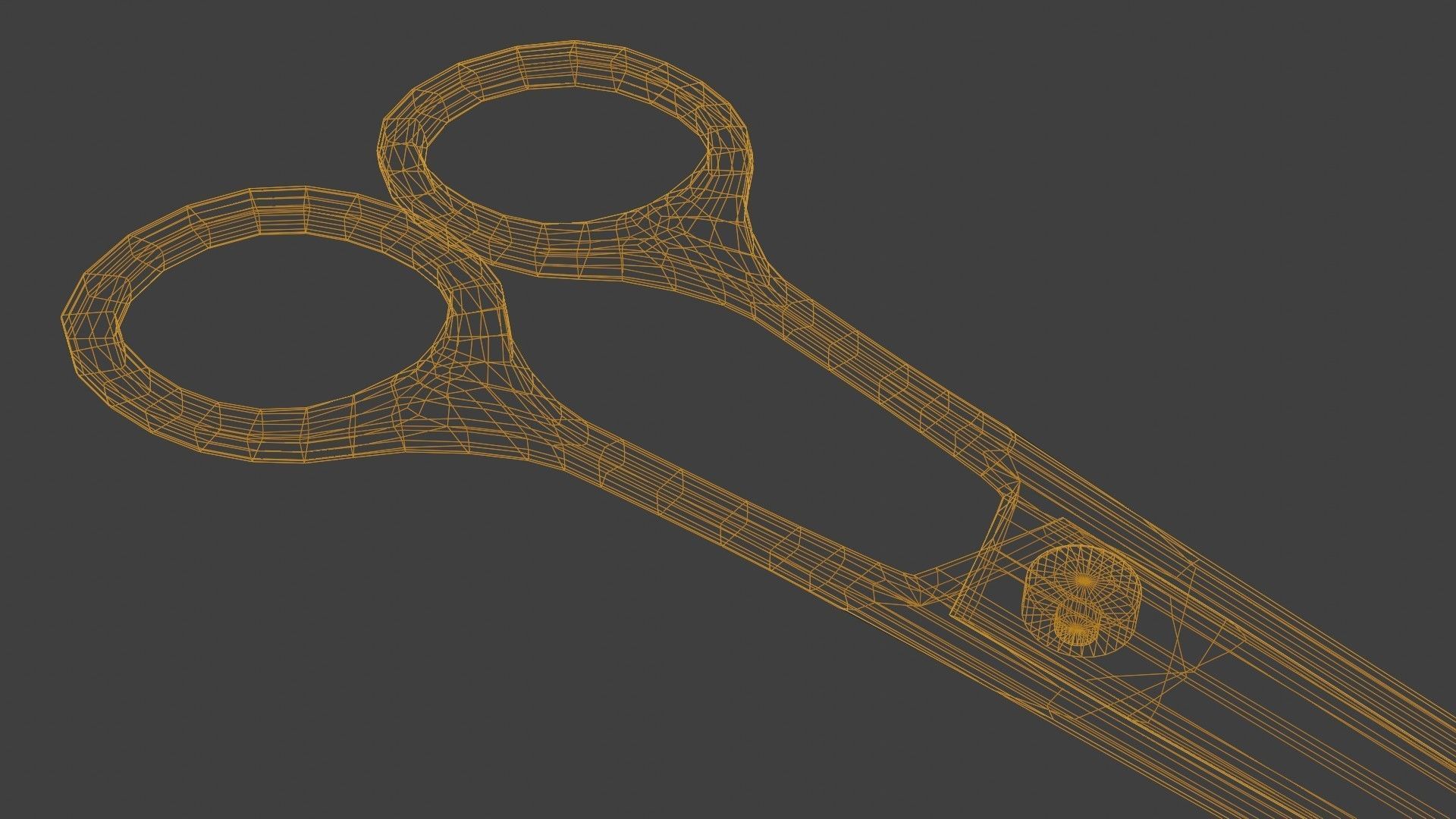 Surgical Scissors 3D Model Low-poly 3D model_12