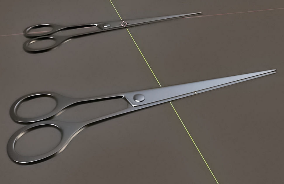 Surgical Scissors 3D Model Low-poly 3D model_16