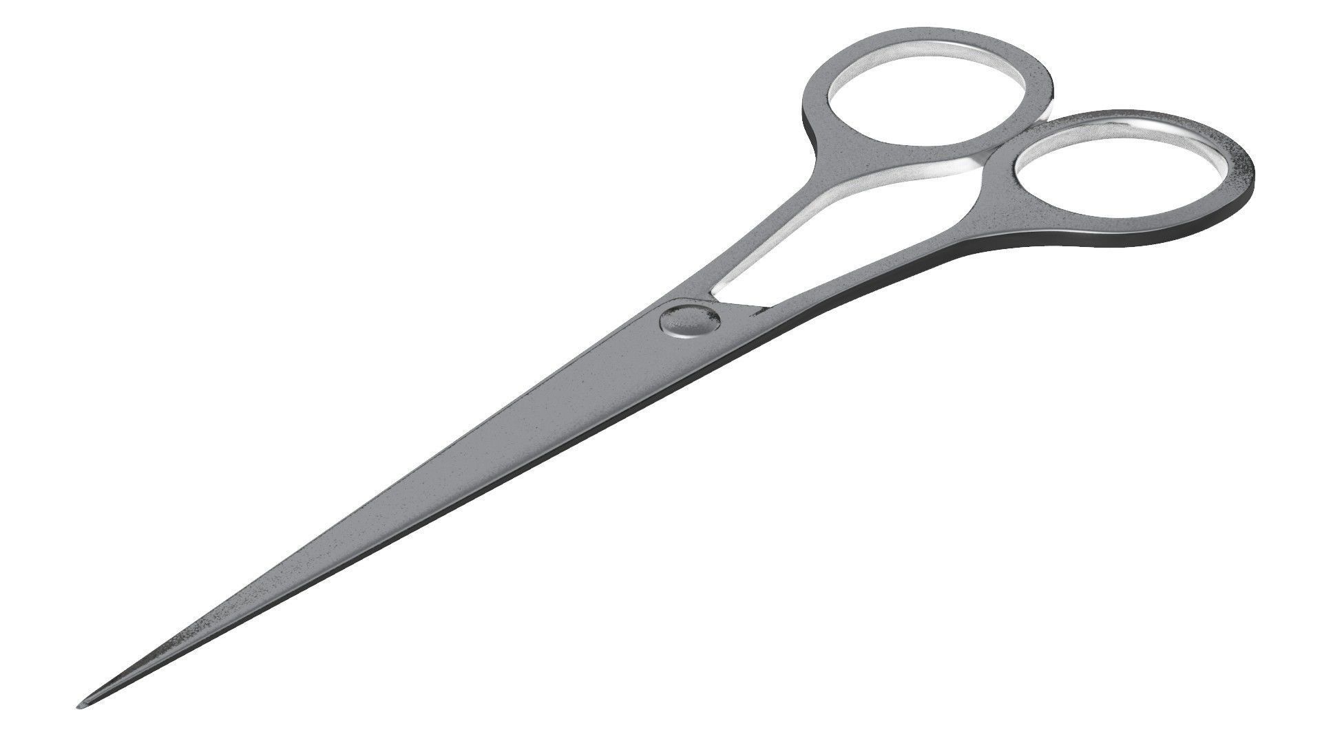 Surgical Scissors 3D Model Low-poly 3D model_9