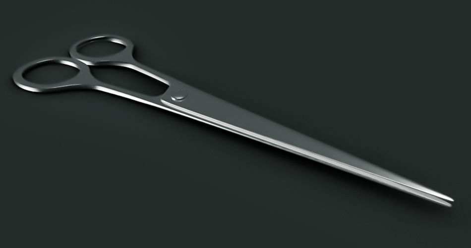 Surgical Scissors 3D Model Low-poly 3D model_5