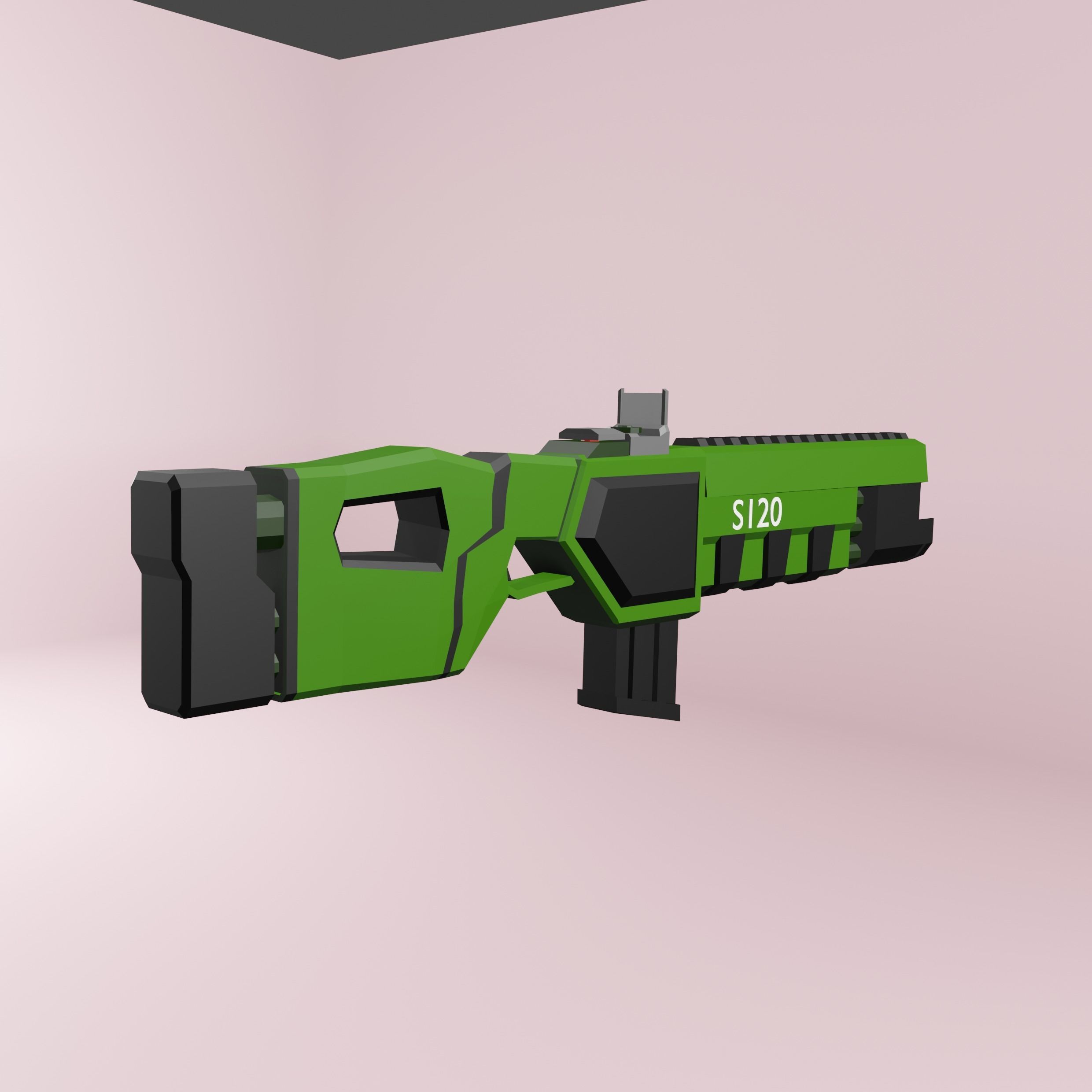 Military character Low-poly 3D model_12