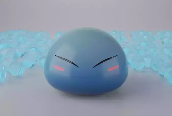 Slime egg in middle of group of crystals