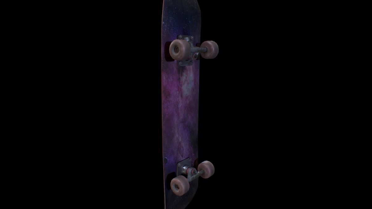 Skateboard - Gest Low-poly 3D model_3
