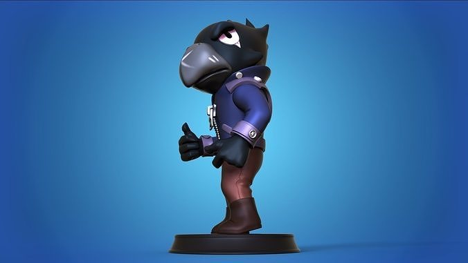 CROW FROM BRAWL STARS FREE 3D PRINT MODEL Free 3D print model