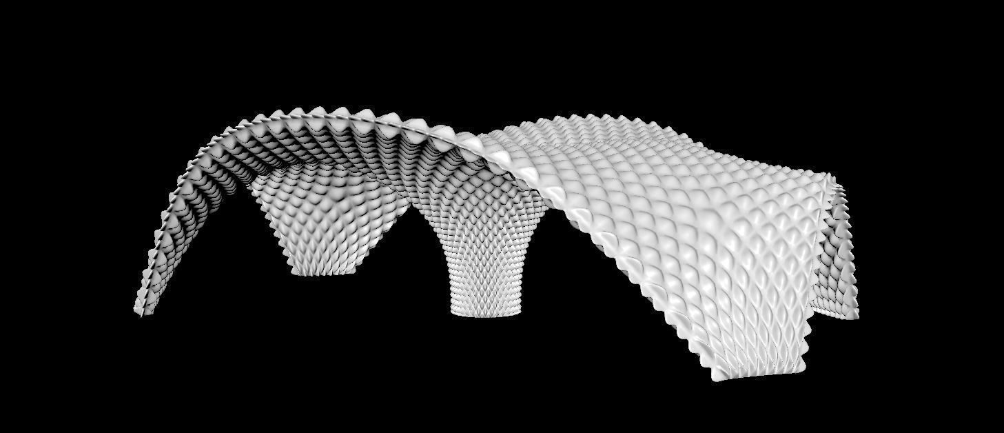 12 Parametric Stylized Pavilion Pack Low-poly 3D model_8