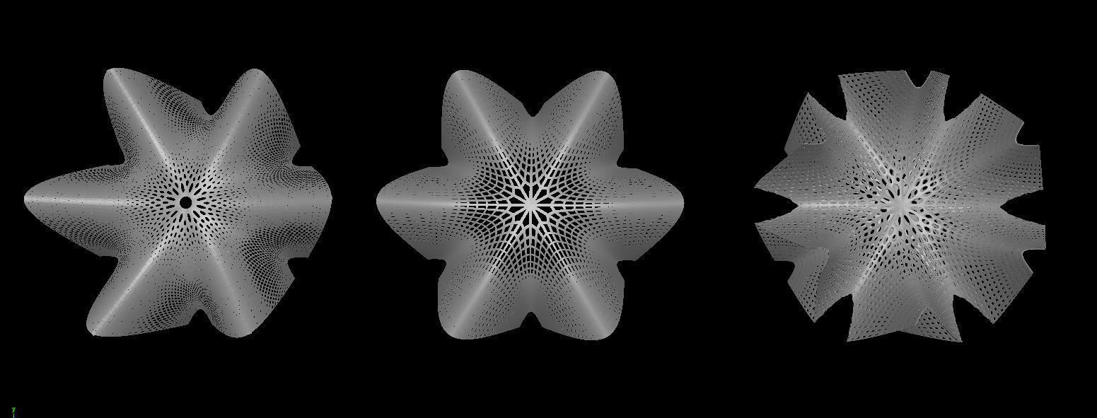 12 Parametric Stylized Pavilion Pack Low-poly 3D model_3