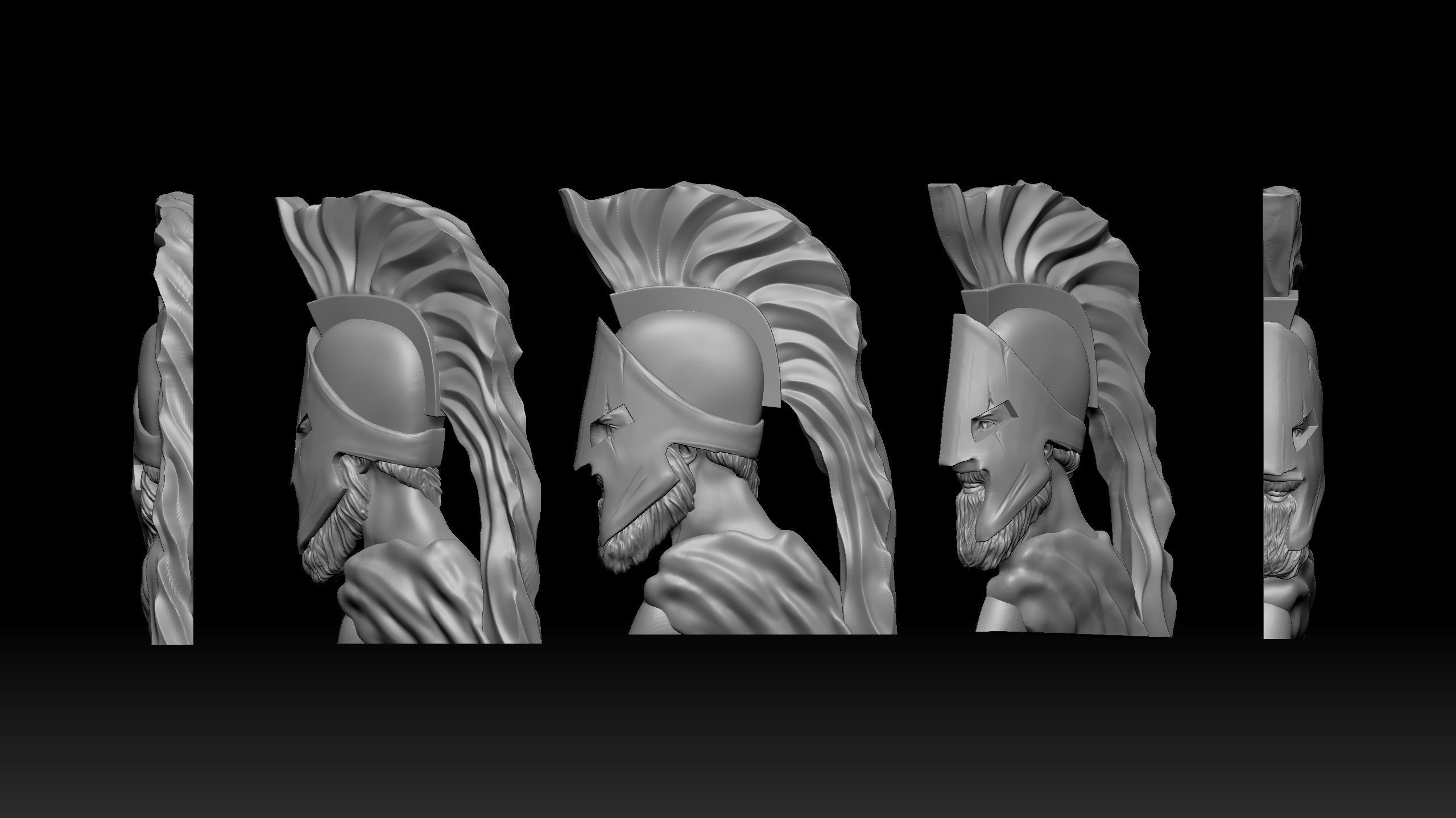 Leonidas King of 300 Sparta 3D print model_1