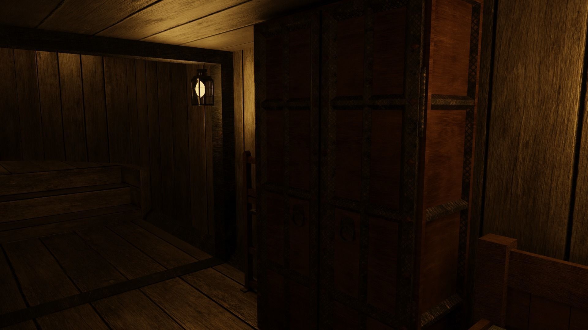 GameReady Medieval Ship With Interiors Low-poly 3D model_19