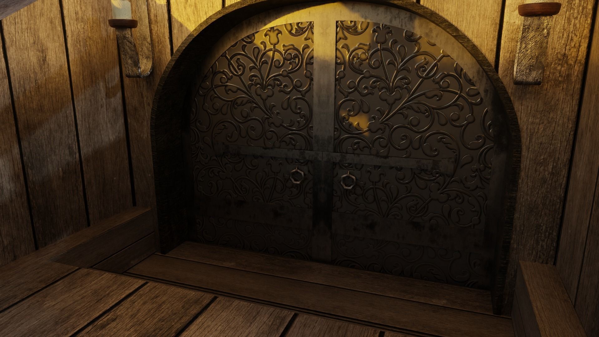 GameReady Medieval Ship With Interiors Low-poly 3D model_24