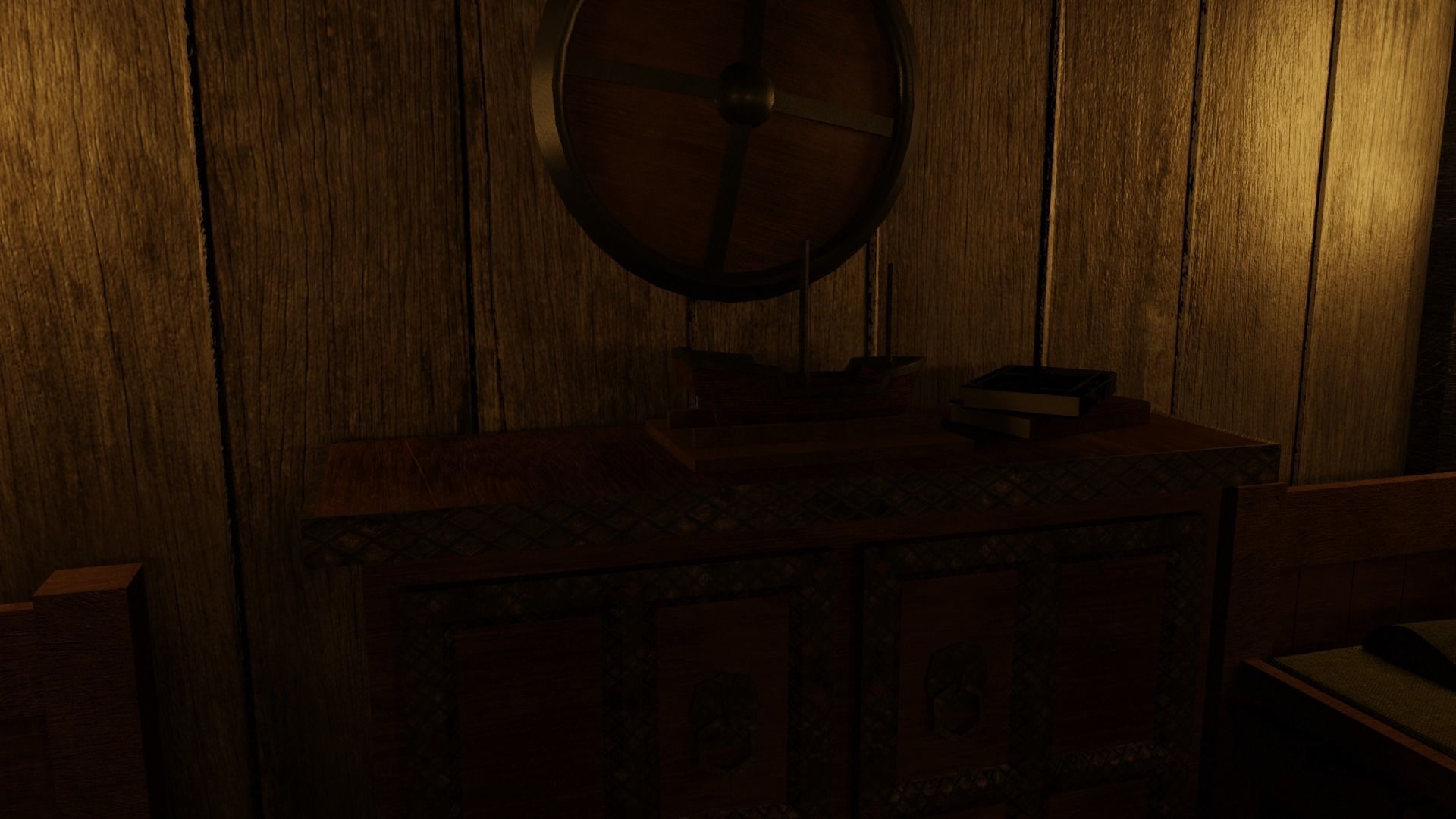 GameReady Medieval Ship With Interiors Low-poly 3D model_13