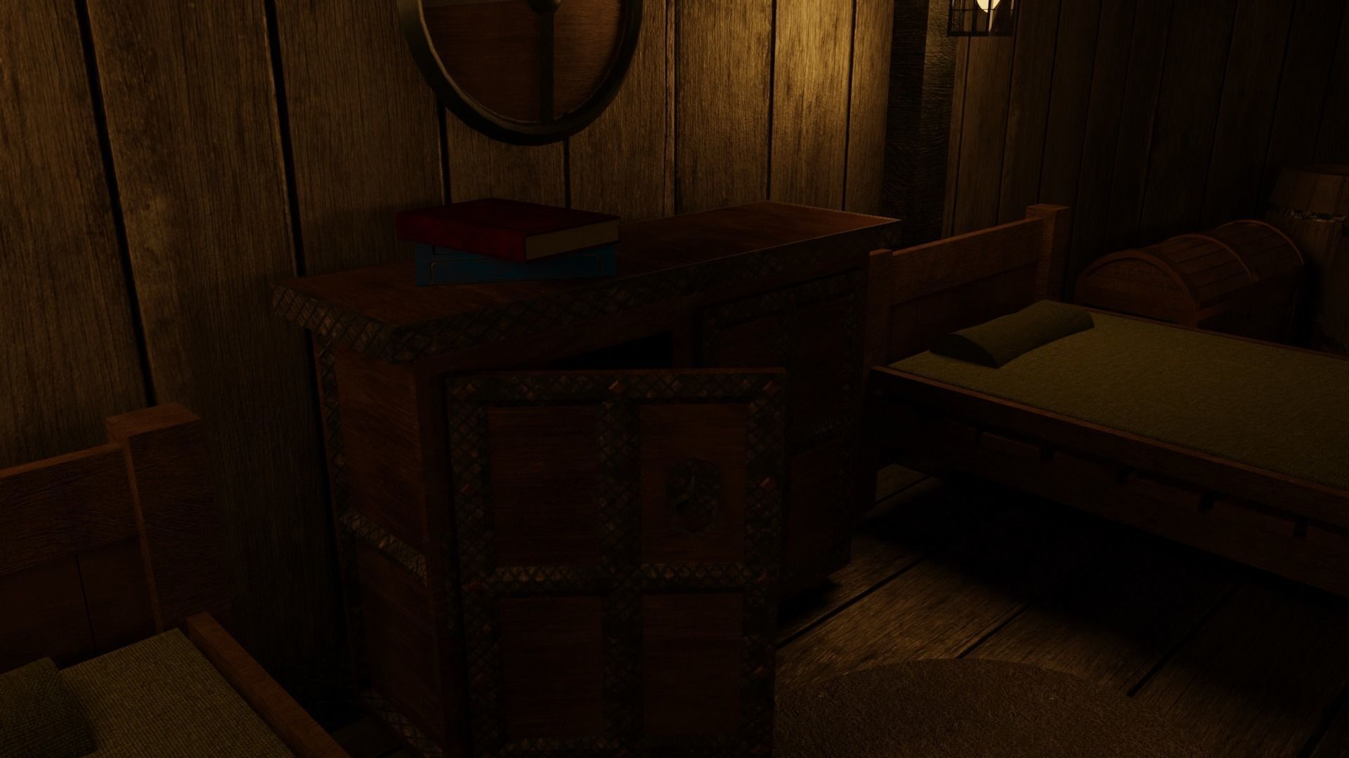 GameReady Medieval Ship With Interiors Low-poly 3D model_16