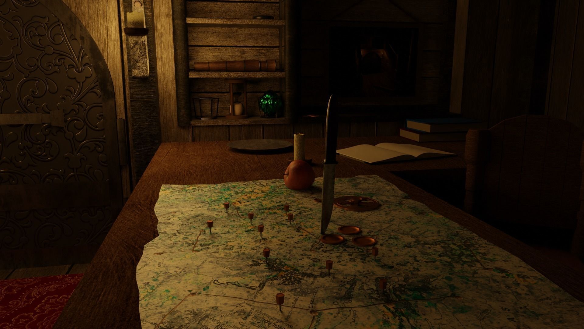 GameReady Medieval Ship With Interiors Low-poly 3D model_8