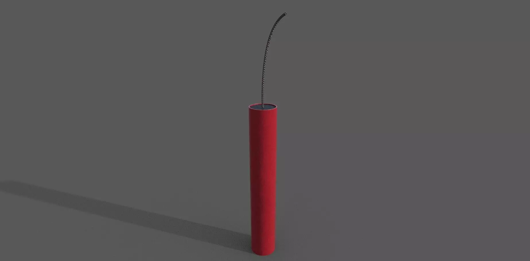 Dynamite Low-poly 3D model stick Low-poly 3D model