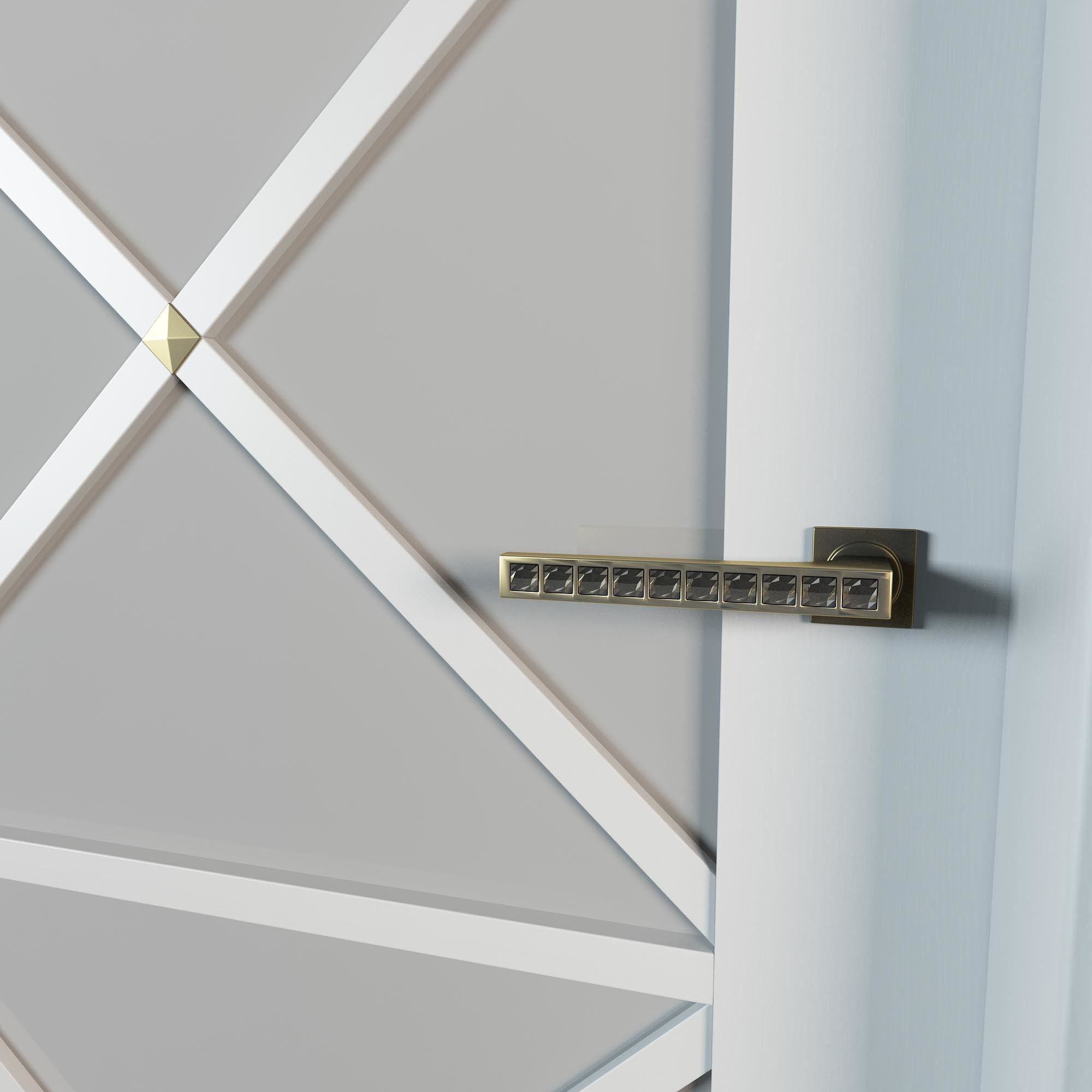 White Door 3D model_1