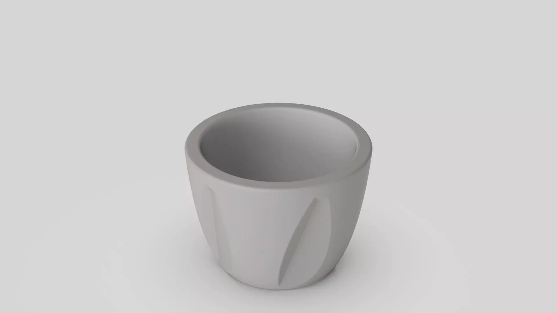 home decor cup plant 3D model_0
