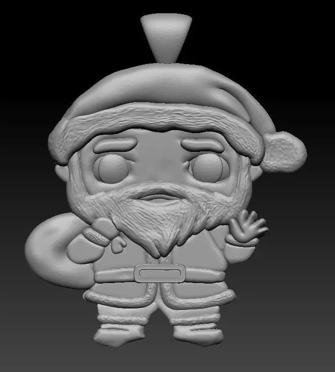 christmas decoration sanda ornament 3D print model_0