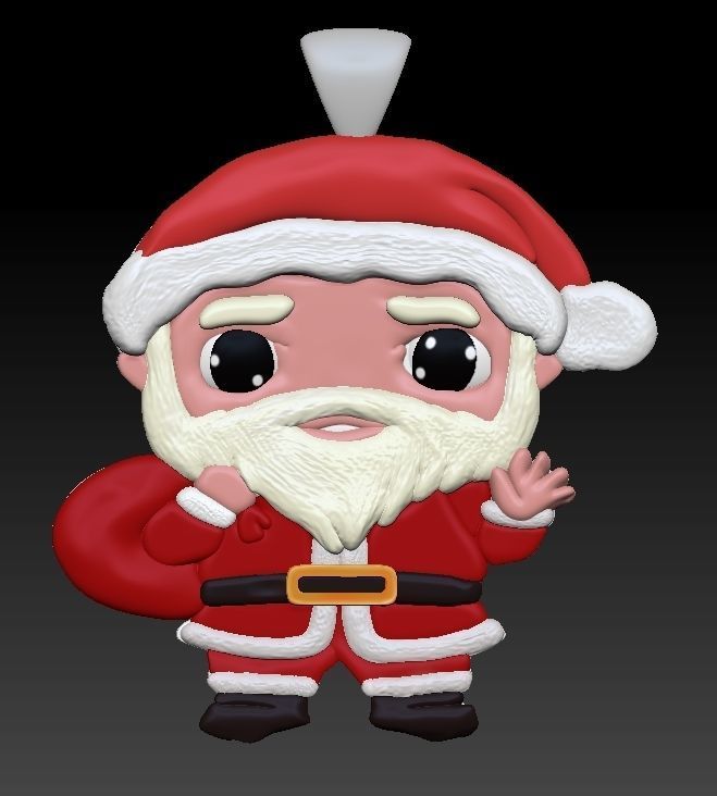 christmas decoration sanda ornament 3D print model_1