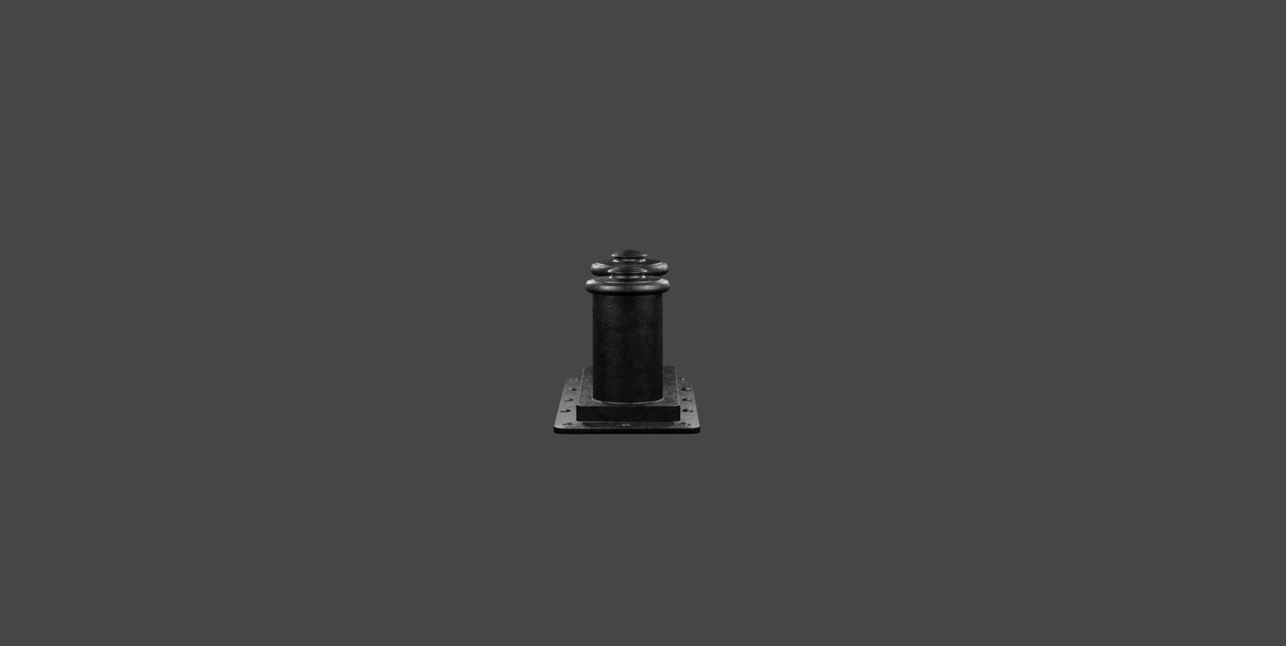 RMS Titanic Forecastle bollard free download  Free low-poly 3D model_4