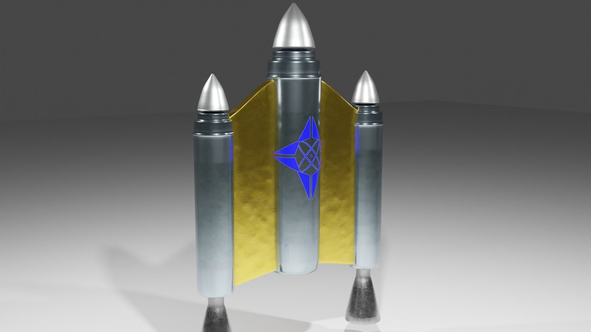 Jetpack rocket launcher 3D model_1