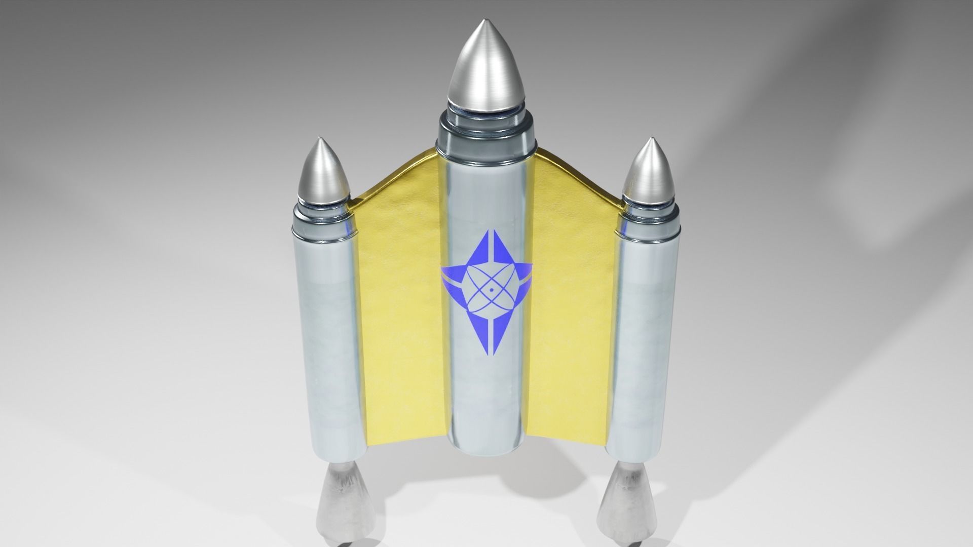 Jetpack rocket launcher 3D model_2