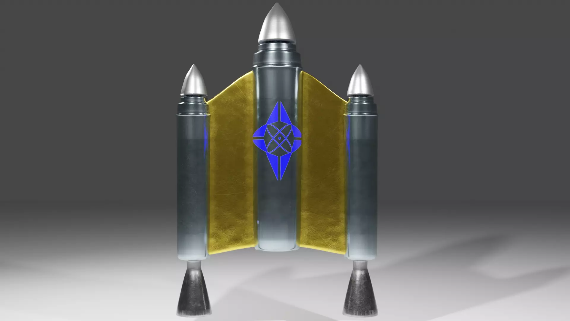 Jetpack rocket launcher 3D model_0