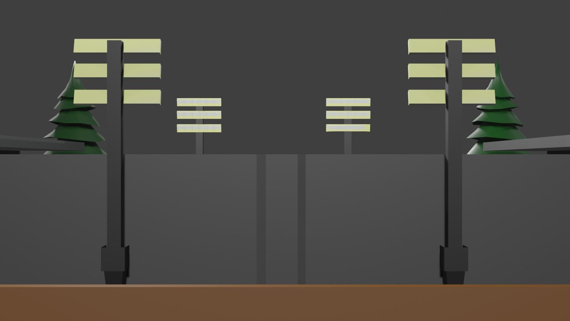 Low Polygon 3D Stadium Low-poly 3D model_6