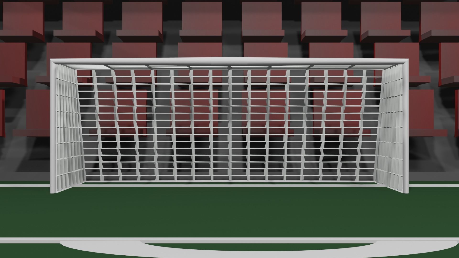 Low Polygon 3D Stadium Low-poly 3D model_11