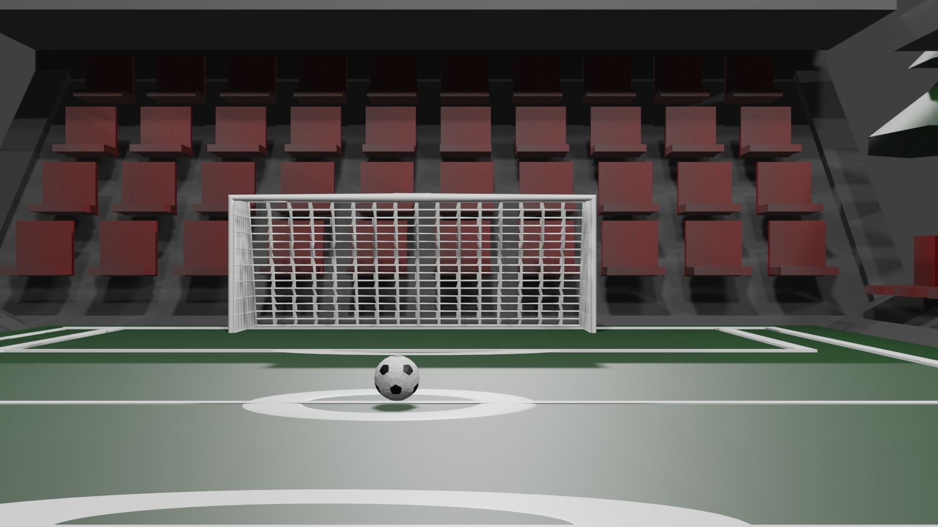 Low Polygon 3D Stadium Low-poly 3D model_10