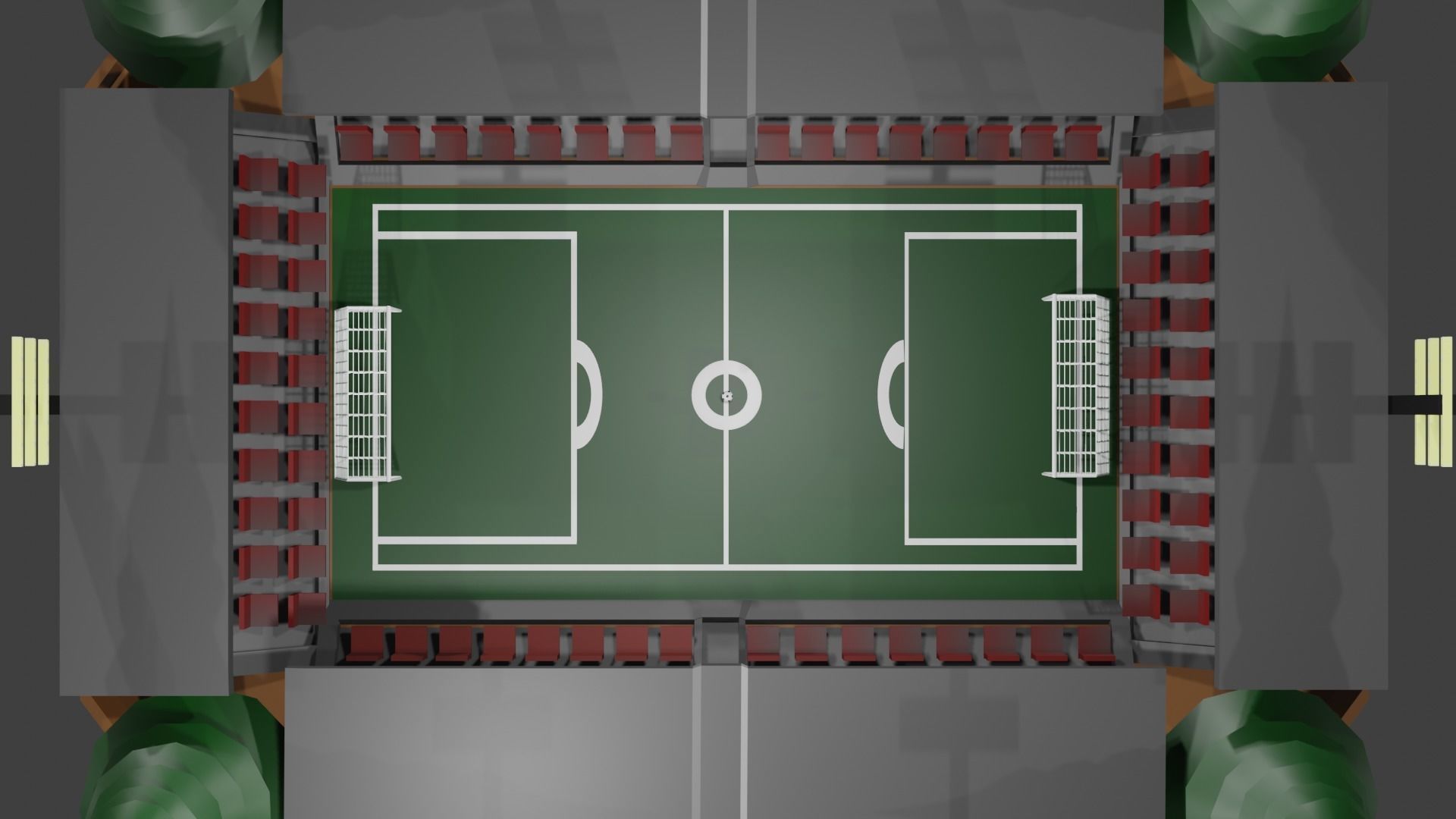 Low Polygon 3D Stadium Low-poly 3D model_3