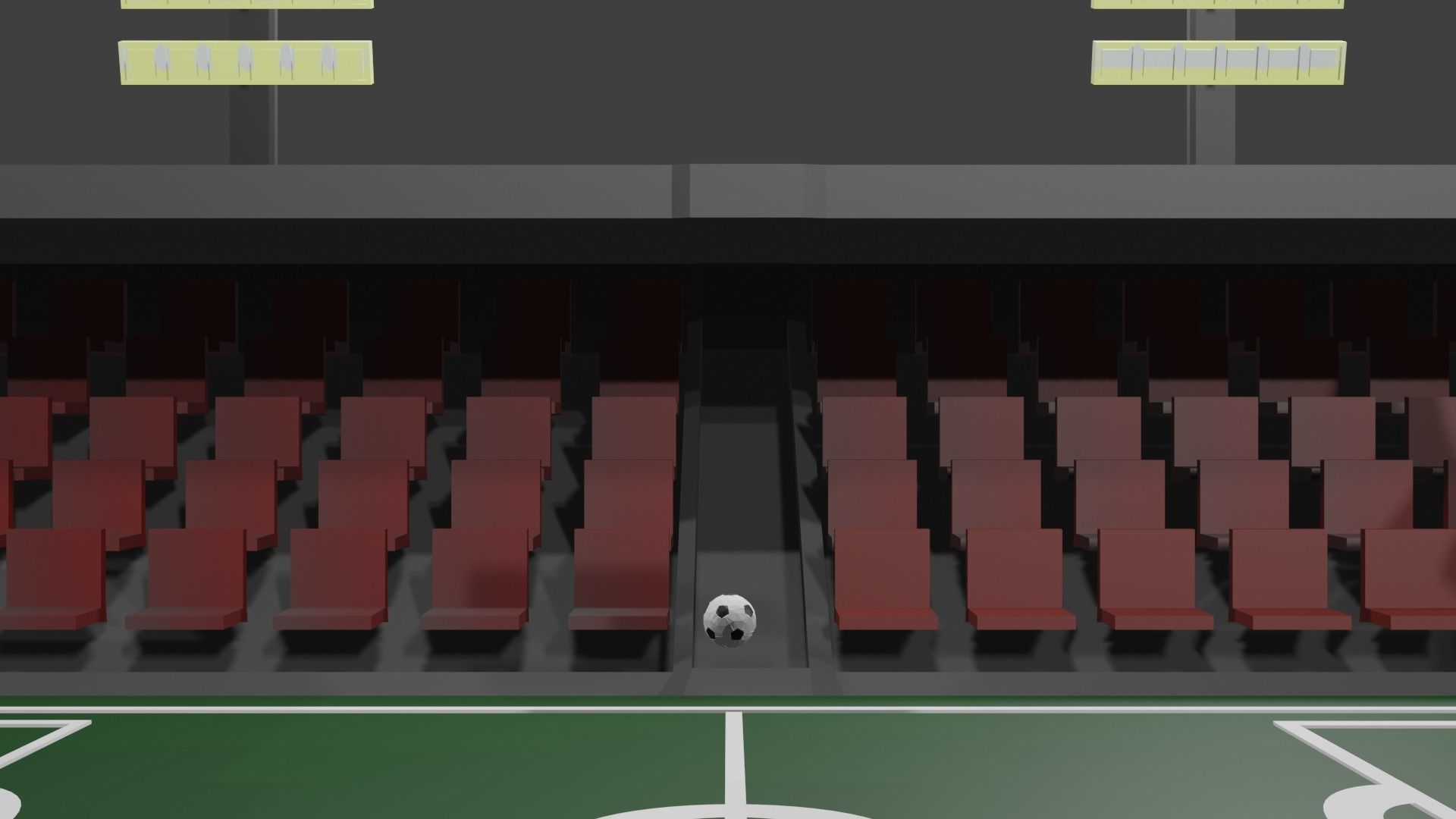 Low Polygon 3D Stadium Low-poly 3D model_12