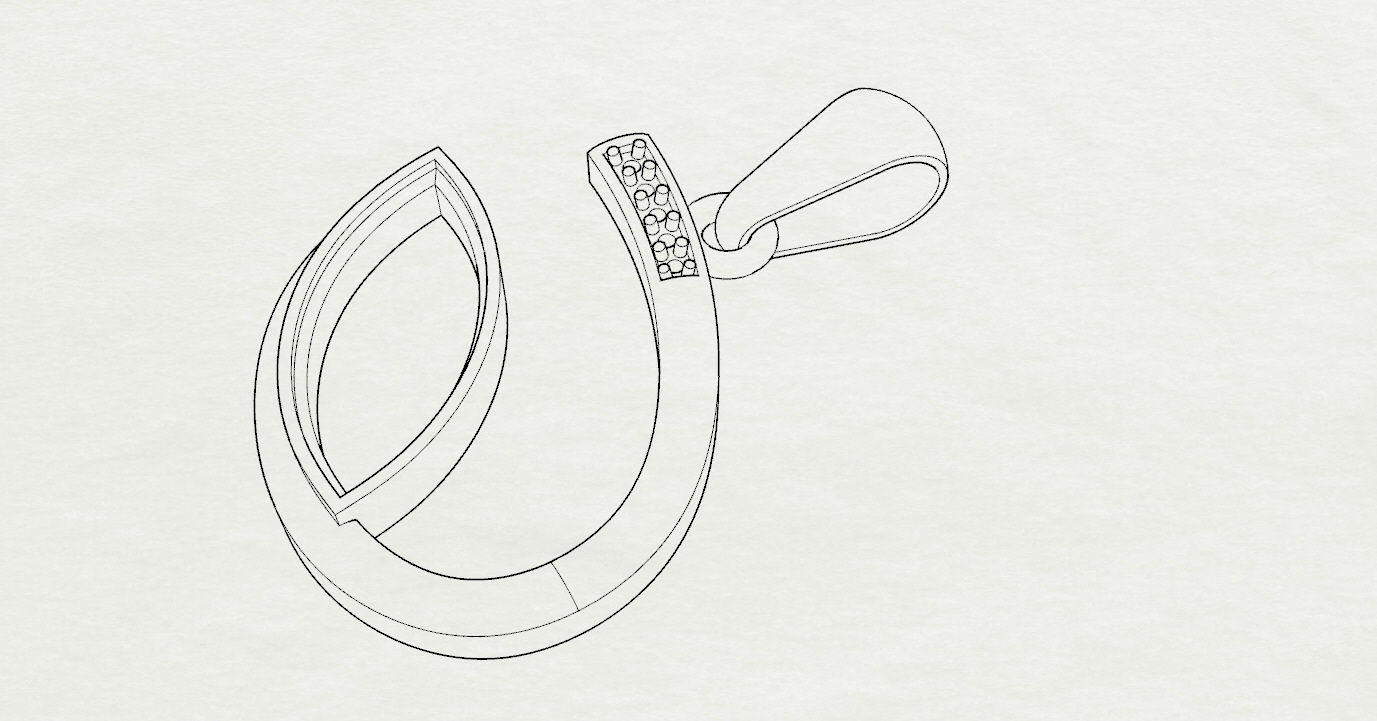 Ring and Pendant 3D print model_24