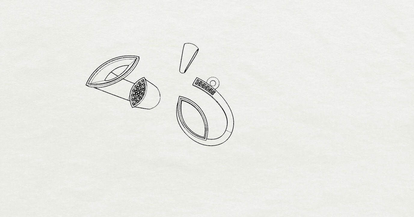 Ring and Pendant 3D print model_27