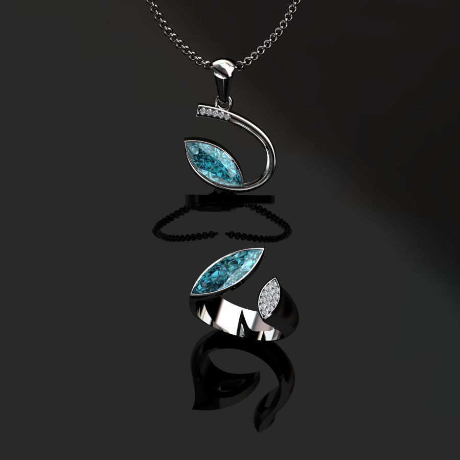 Ring and Pendant 3D print model_5