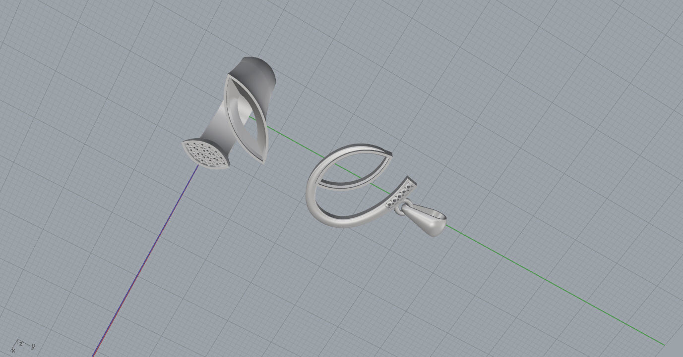 Ring and Pendant 3D print model_22