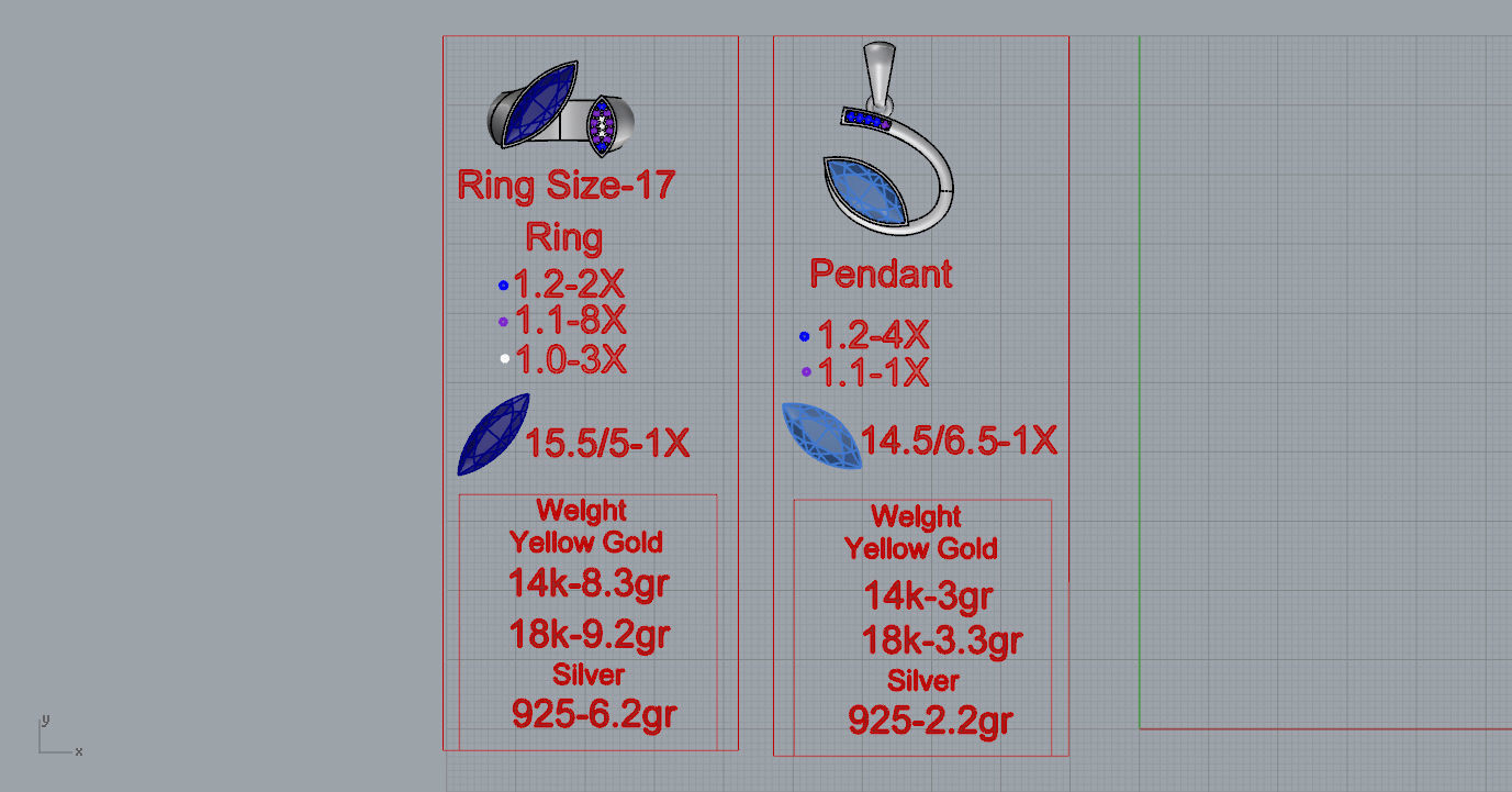 Ring and Pendant 3D print model_13