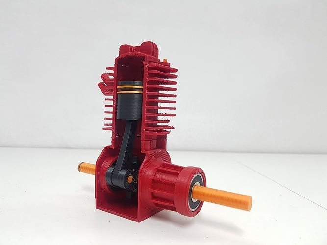 2 Stroke Engine Model - 3D Printable 3D print model