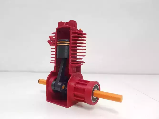 2 Stroke Engine Model - 3D Printable 3D print model