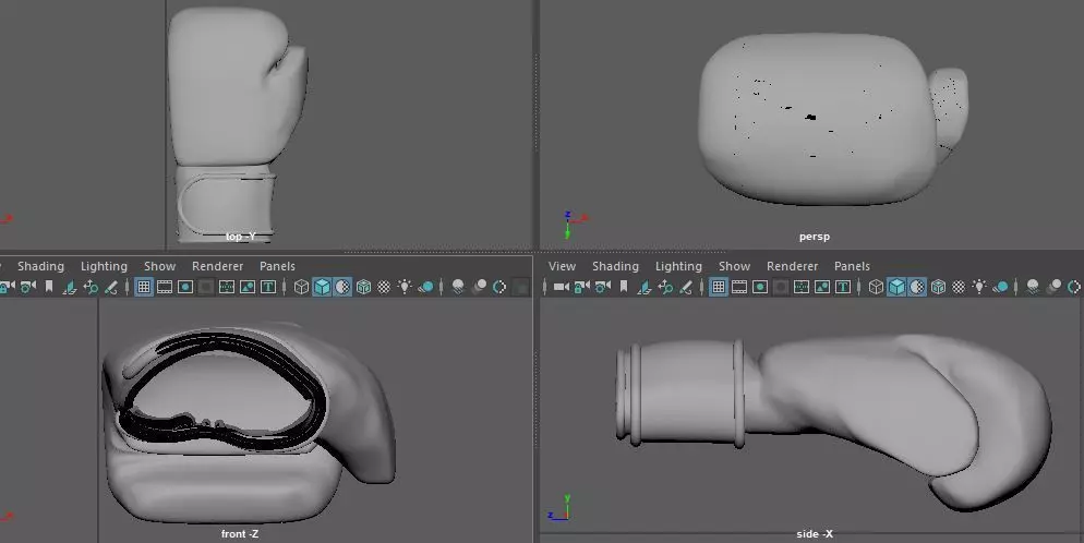 HIGH STRENGTH PADDED BOXING GLOVES 3D print model_0