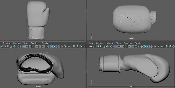 HIGH STRENGTH PADDED BOXING GLOVES 3D print model