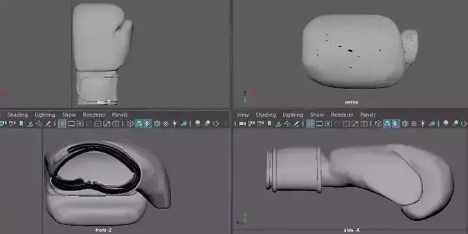 HIGH STRENGTH PADDED BOXING GLOVES 3D print model