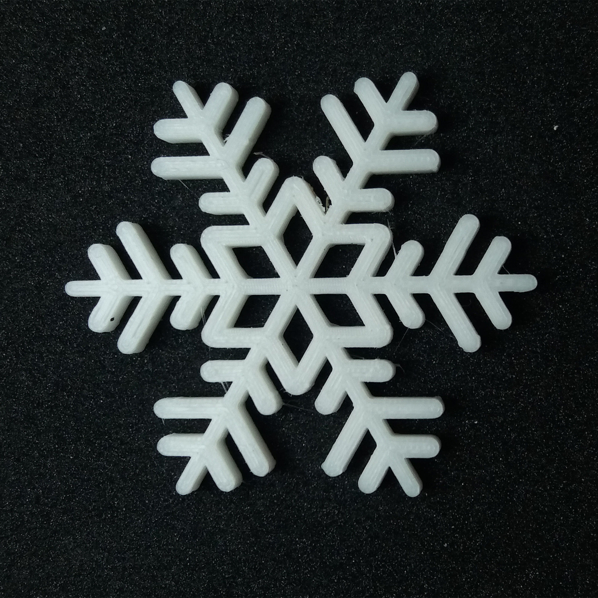 Snowflake for magnet 3D print model_2