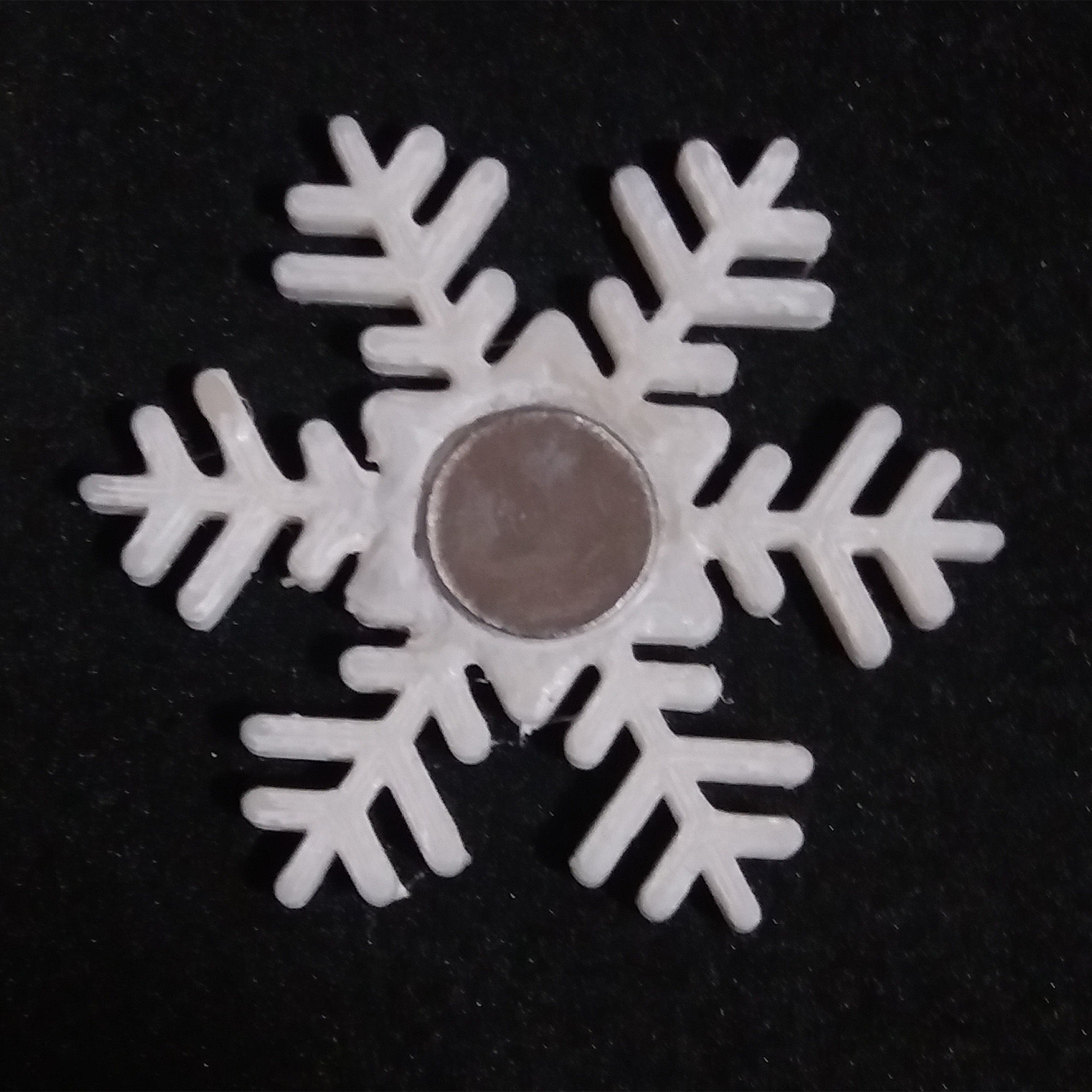 Snowflake for magnet 3D print model_1