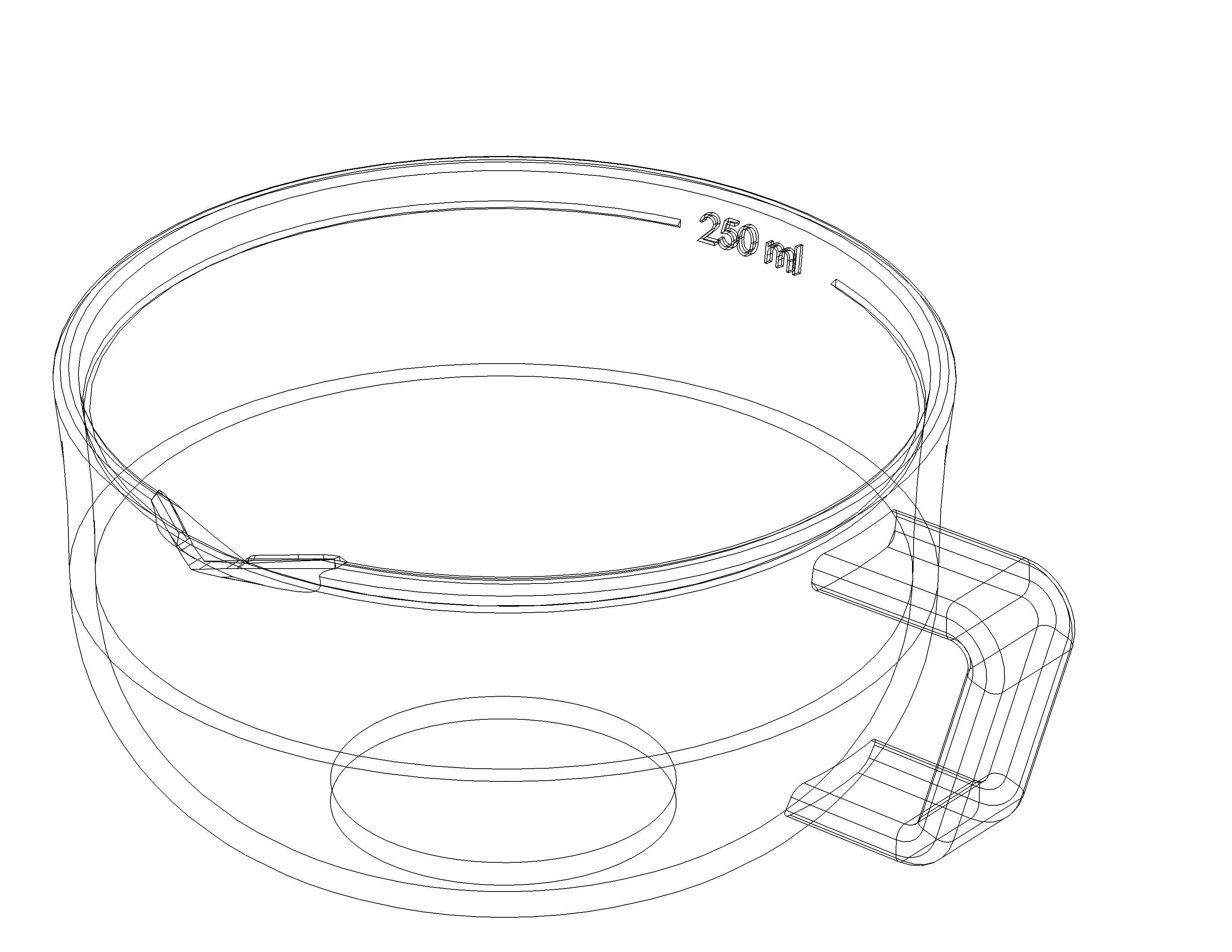Measuring cup suitable for 3D print 3D print model_4