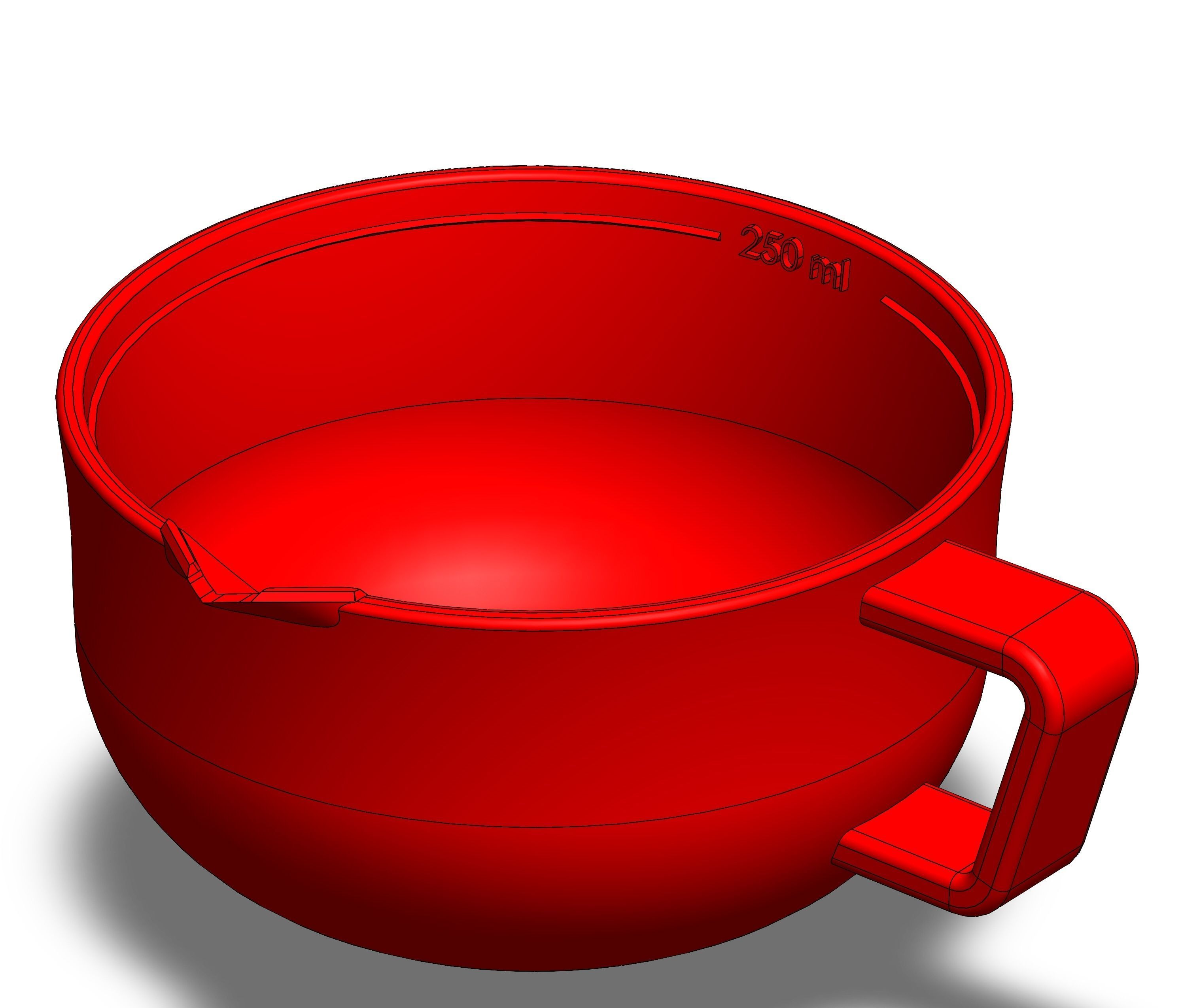 Measuring cup suitable for 3D print 3D print model_9