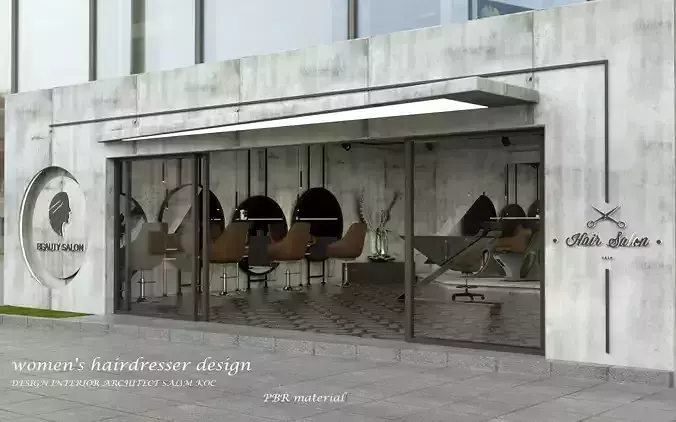  hairdresser salon 3d model 3D model